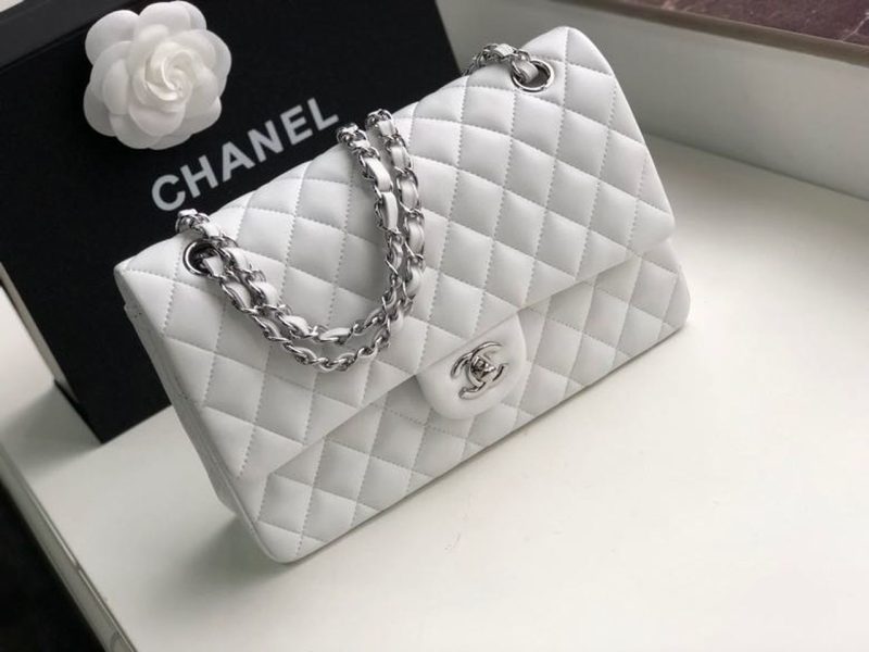 CHL Classic HandBag White For Women 9.9in/25.5cm A01112 - Image 3