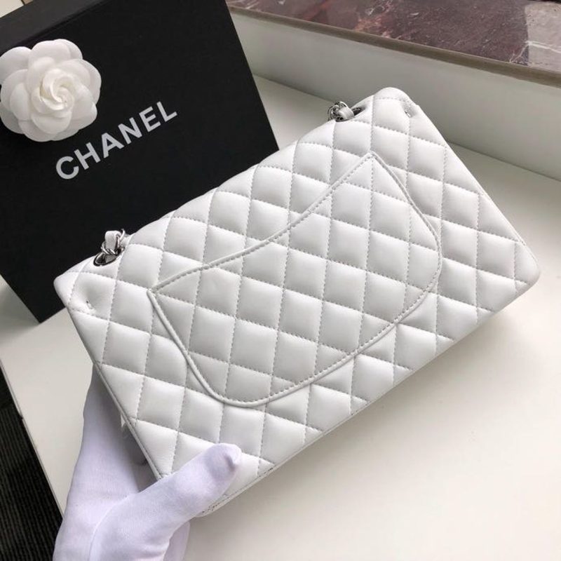 CHL Classic HandBag White For Women 9.9in/25.5cm A01112 - Image 4