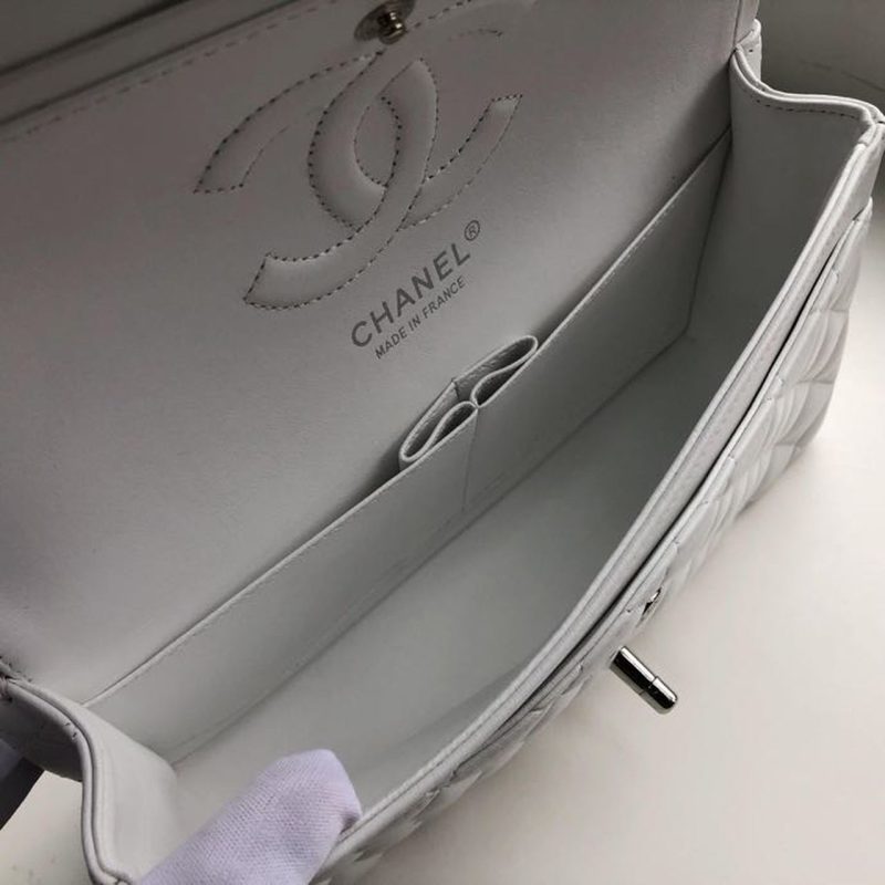 CHL Classic HandBag White For Women 9.9in/25.5cm A01112 - Image 7