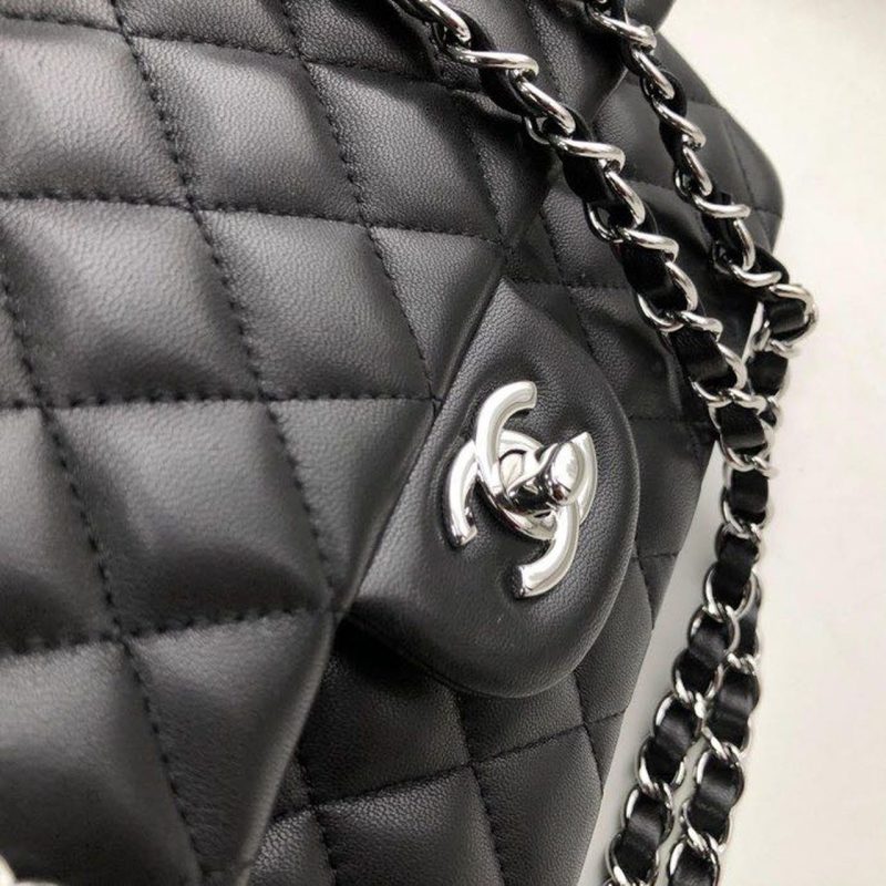 CHL Classic HandBag Black For Women 9.9in/25.5cm A01112 - Image 9