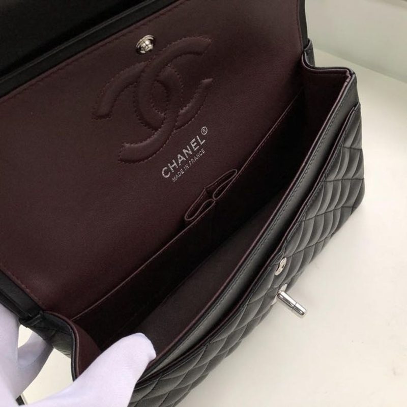 CHL Classic HandBag Black For Women 9.9in/25.5cm A01112 - Image 6