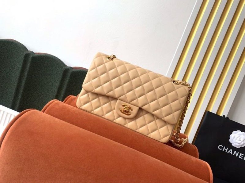 CHL Classic HandBag Beige For Women 9.9in/25.5cm A01112 - Image 2