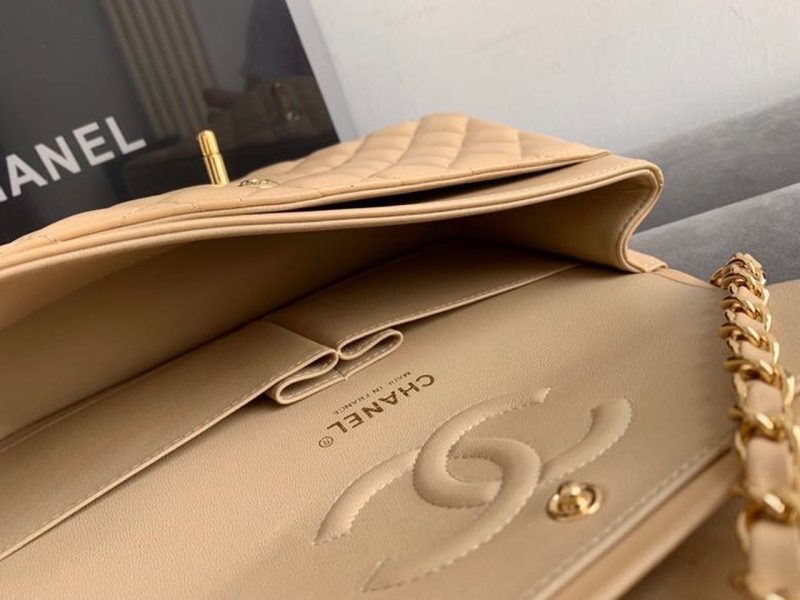 CHL Classic HandBag Beige For Women 9.9in/25.5cm A01112 - Image 4