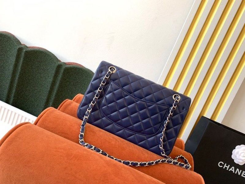 CHL Classic Handbag Navy Blue For Women, Women’s Bags, Shoulder And Crossbody Bags 10.2in/26cm A01112 - Image 7