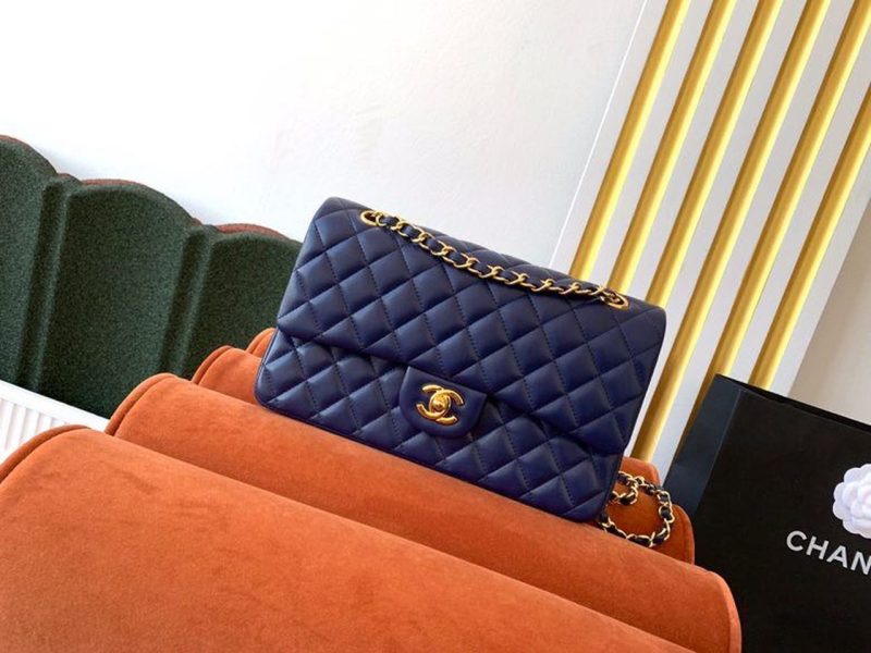 CHL Classic HandBag Navy Blue For Women 9.9in/25.5cm A01112 - Image 2