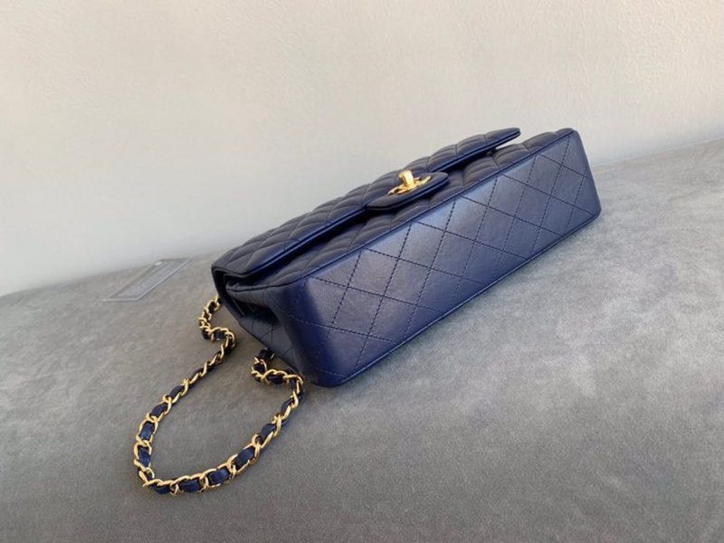 CHL Classic HandBag Navy Blue For Women 9.9in/25.5cm A01112 - Image 5