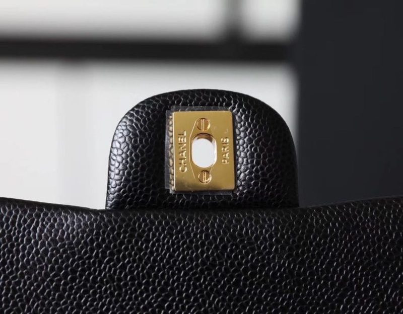CHL Classic Mini Flap Bag Gold Toned Hardware Black For Women 6.7in/17cm - Image 7
