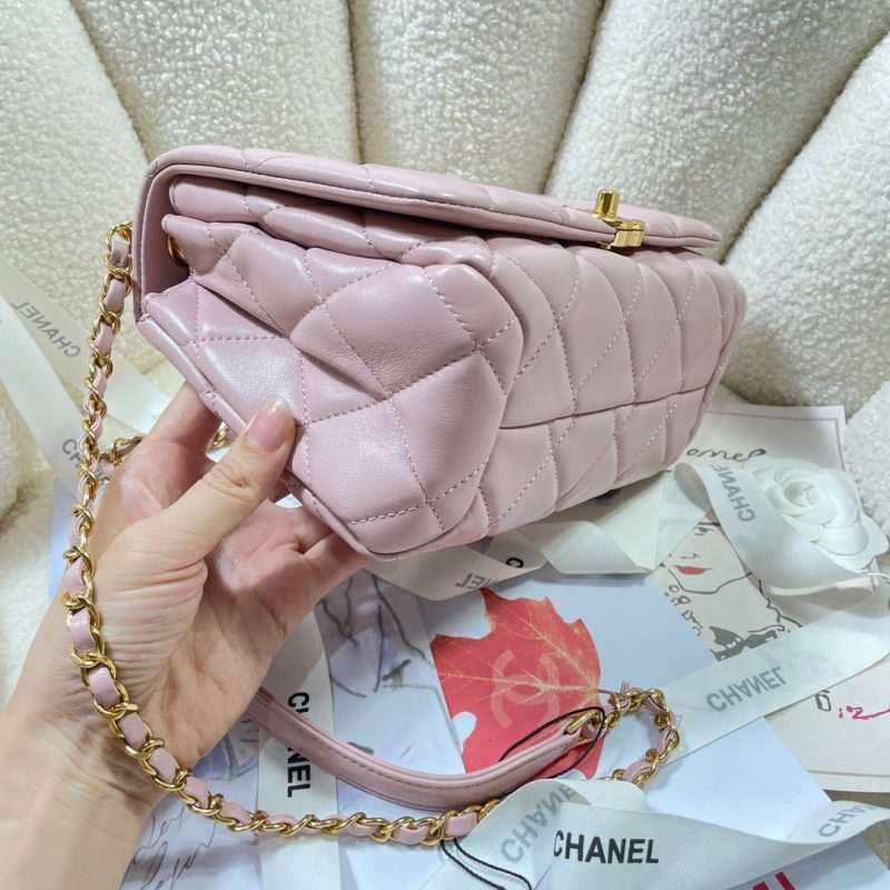 CHLLarge Flap Bag Gold Hardware PiNike For Women, Women’s Handbags, Shoulder Bags 9.1in/23cm AS3367 - Image 7