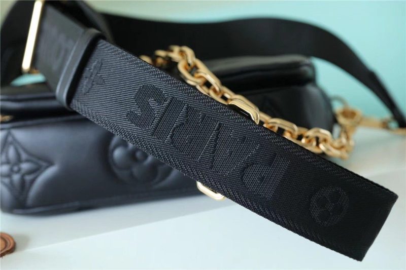 LV Wallet On Strap Bubblegram Monogram In Wallets and Small Leather Goods For Women M81398 7.9in/20cm LV M81398 - Image 7