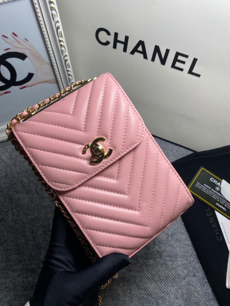 CHL Chevron Trendy CHL Phone PiNike Bag For Women 18cm/7in - Image 4