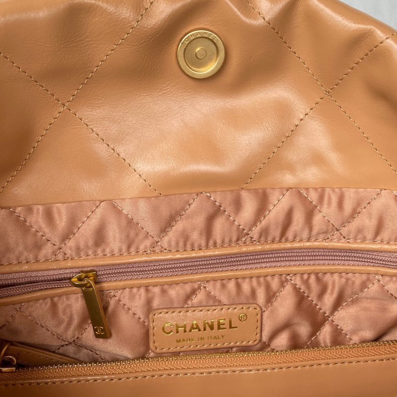 CHL 22 Handbag Gold Hardware Shiny Camel For Women, Women’s Handbags, Shoulder Bags 16.5in/38cm AS3261 B08037 NB356 - Image 7