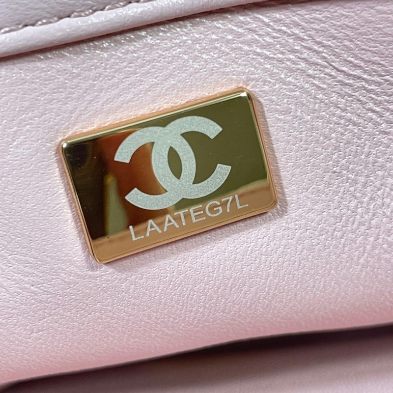 CHLLarge Flap Bag Gold Hardware PiNike For Women, Women’s Handbags, Shoulder Bags 9.1in/23cm AS3367 - Image 9