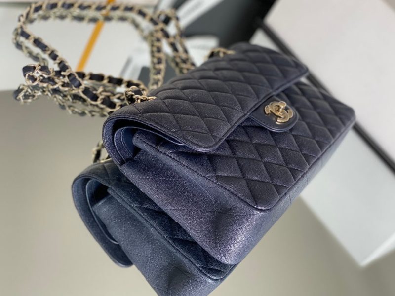 CHL Classic Handbag 26cm Dark Blue For Women A01112 - Image 9