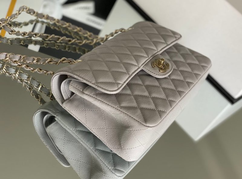 CHL Classic Handbag 26cm Grey For Women A01112 - Image 9