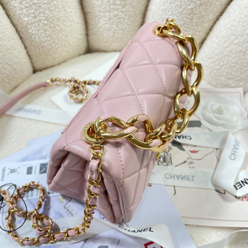 CHL Flap Bag Gold Hardware PiNike For Women, Women’s Handbags, Shoulder Bags 7.9in/20cm AS3366 - Image 9