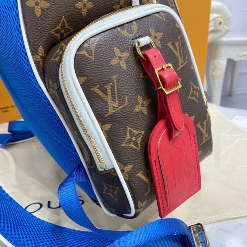 LV x NBA New Backpack Monogram Canvas By Virgil Abloh For Men, Bags 15.7in/40cm LV M45581 - Image 6