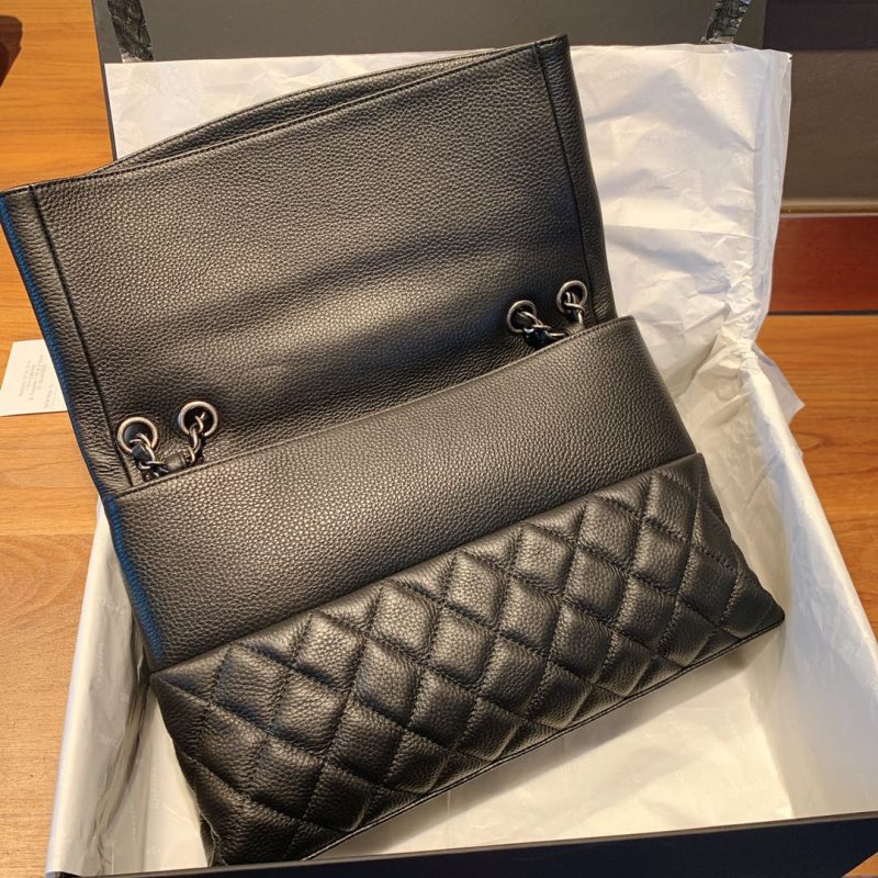 CHLFlap Bag With Top Handle Black Bag For Women 32cm/12.5in - Image 2