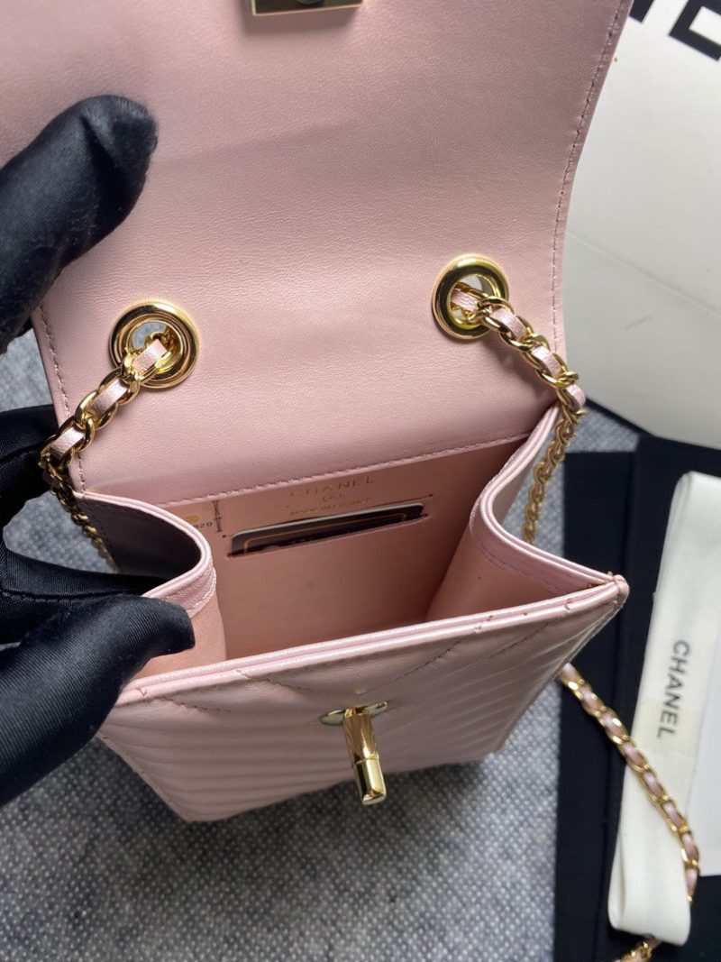 CHL Chevron Trendy CHL Phone Light Purple Bag For Women 18cm/7in - Image 8