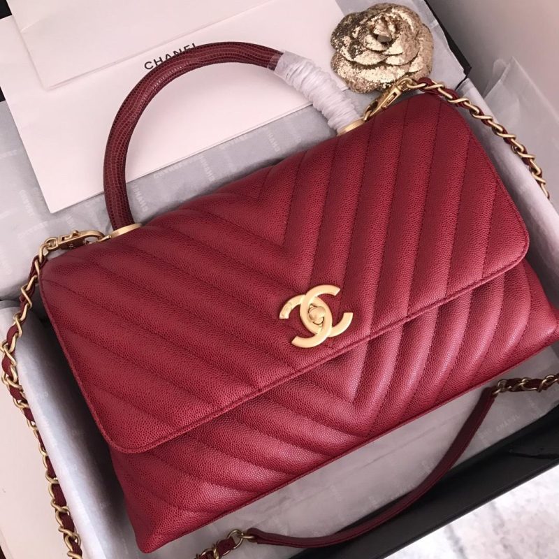 CHLHandbag With Top Handle Red For Women 11in/28cm - Image 9