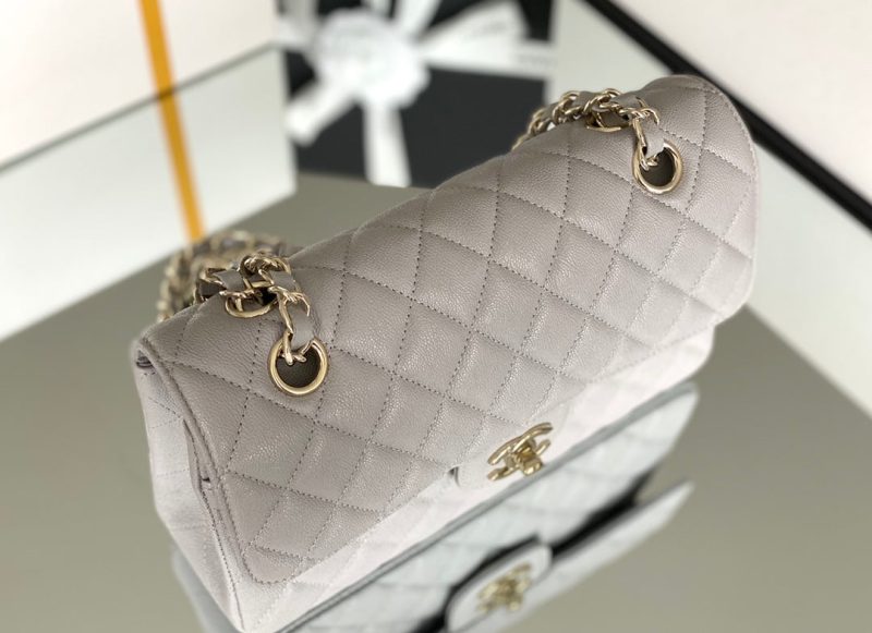 CHL Classic Handbag 26cm Grey For Women A01112 - Image 7