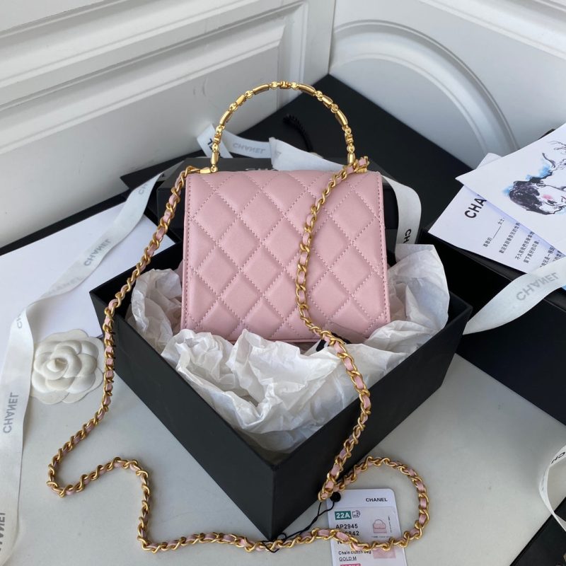 CHL Clutch With Chain Gold Hardware PiNike For Women, Women’s Handbags, Shoulder Bags 5.7in/14.5cm - Image 7