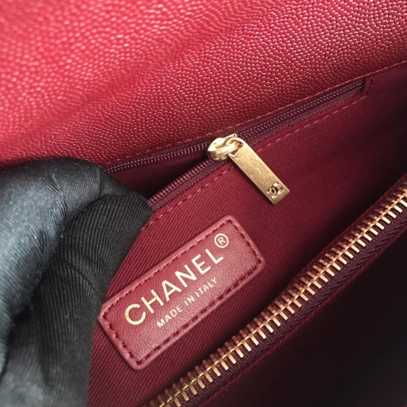 CHLHandbag With Top Handle Dark Red For Women 11in/28cm - Image 7