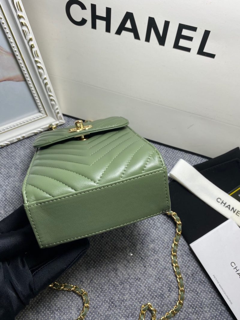 CHL Chevron Trendy CHL Phone Olive Bag For Women 18cm/7in - Image 6