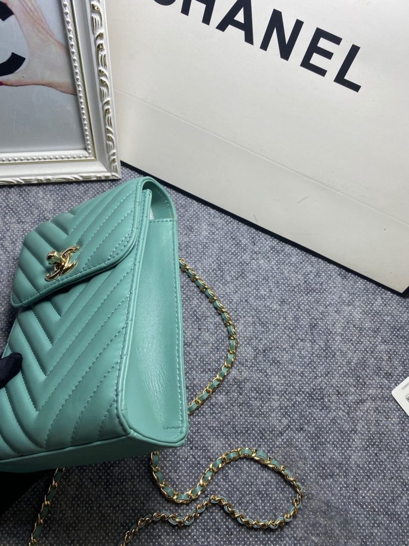 CHL Chevron Trendy CHL Phone Mint Bag For Women 18cm/7in - Image 9