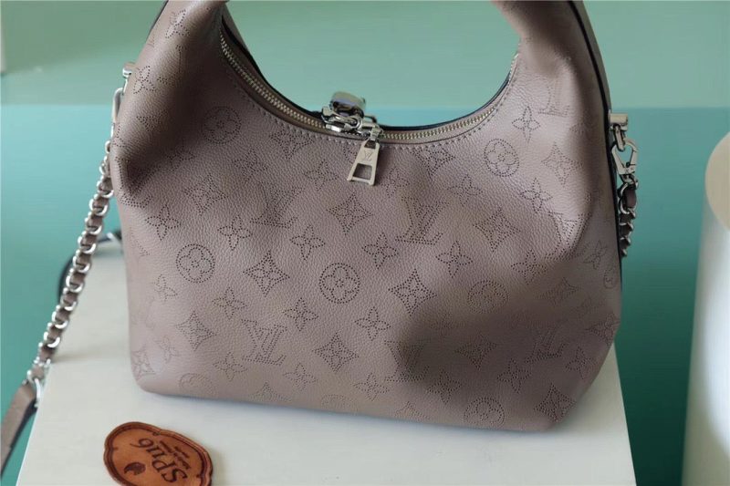 LV Why Knot MM Mahina Galet Beige For Women,  Shoulder And Crossbody Bags 13.4in/34cm LV M20787 - Image 6