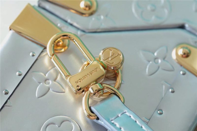 LV The Camera Box Monogram Empreinte By Nicolas Ghesquiere Light Blue For Women,  Shoulder And Crossbody Bags 9.3in/16cm LV - Image 3