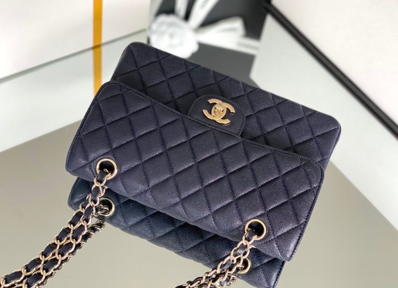 CHL Classic Handbag 26cm Dark Blue For Women A01112 - Image 7