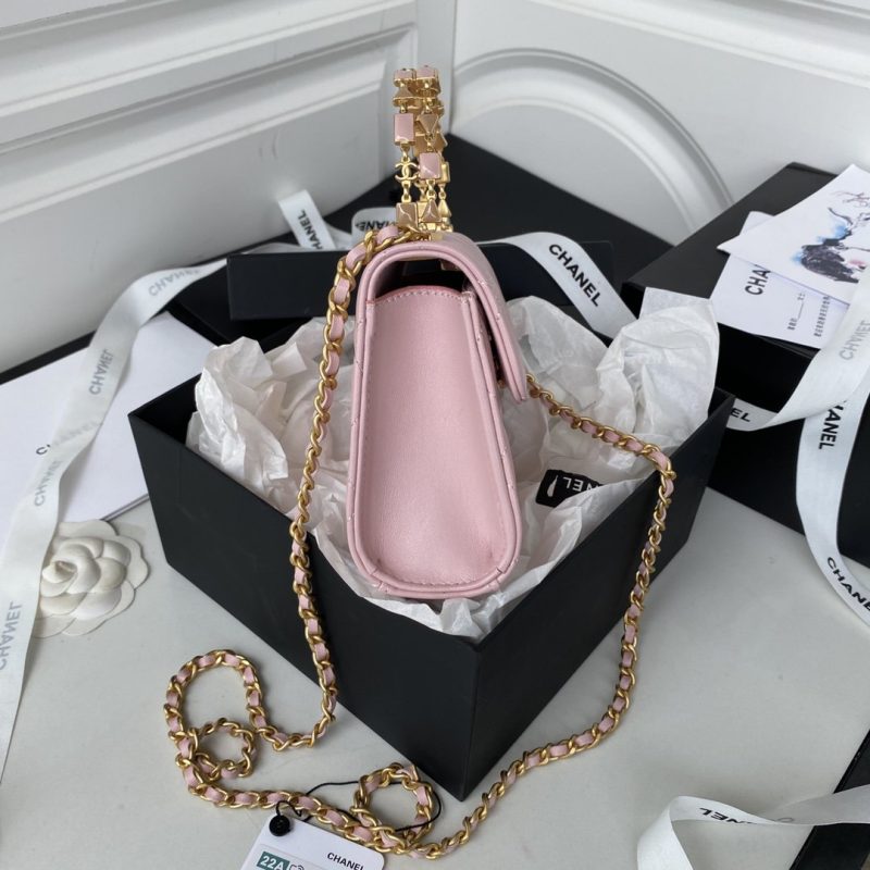 CHL Clutch With Chain Gold Hardware PiNike For Women, Women’s Handbags, Shoulder Bags 5.7in/14.5cm - Image 4