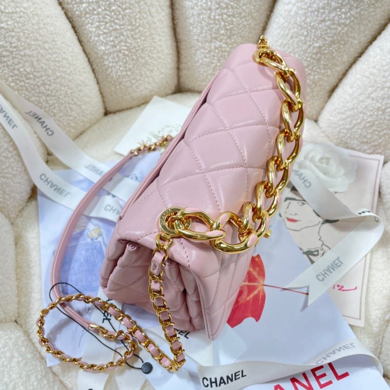CHLLarge Flap Bag Gold Hardware PiNike For Women, Women’s Handbags, Shoulder Bags 9.1in/23cm AS3367 - Image 5