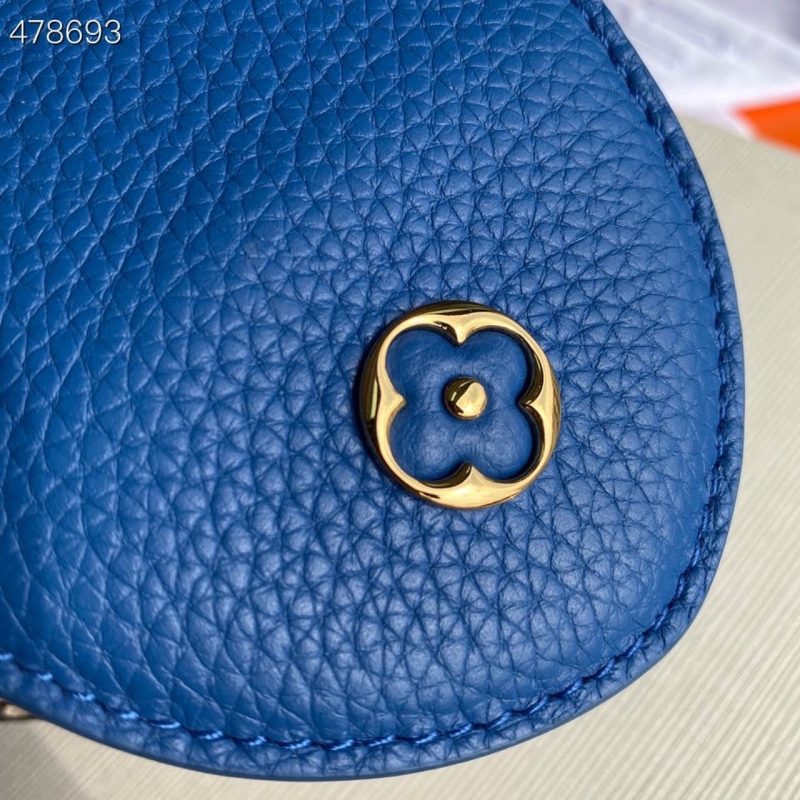 LV Woven Capucines Python Handle Bag 27cm Taurillon Leather Spring/Summer 2021 Collection N98388, Blue - Image 7