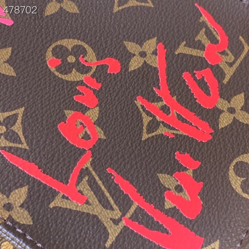 LV x Urs Fischer Petite Sac Plat Bag 18cm Monogram Canvas Spring/Summer 2021 Collection M69442, Brown - Image 7