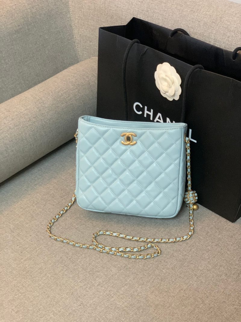 CHLHobo Handbag Light Blue Bag For Women 16cm/6in - Image 7