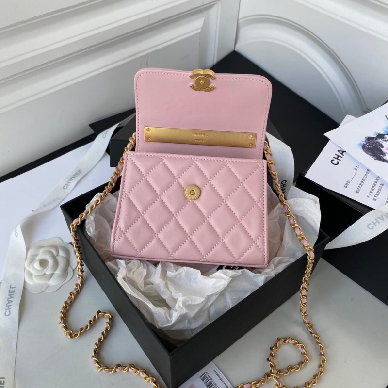 CHL Clutch With Chain Gold Hardware PiNike For Women, Women’s Handbags, Shoulder Bags 5.7in/14.5cm - Image 8