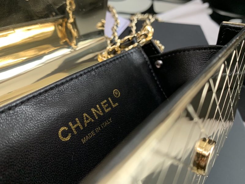 CHL Evening Flap Small Gold Bag For Women 12cm/4.5in - Image 7