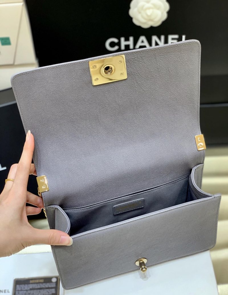CHL Boy Handbag Gold Toned Hardware For Women 9.8in/25cm - Image 2