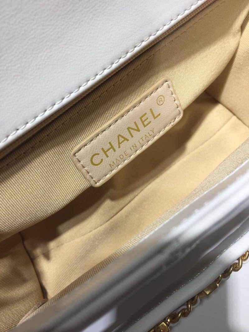 CHLFront Logo Small Flap Bag Gold Hardware Apricot For Women, Women’s Handbags, Shoulder Bags 8.2in/21cm AS1490 - Image 9