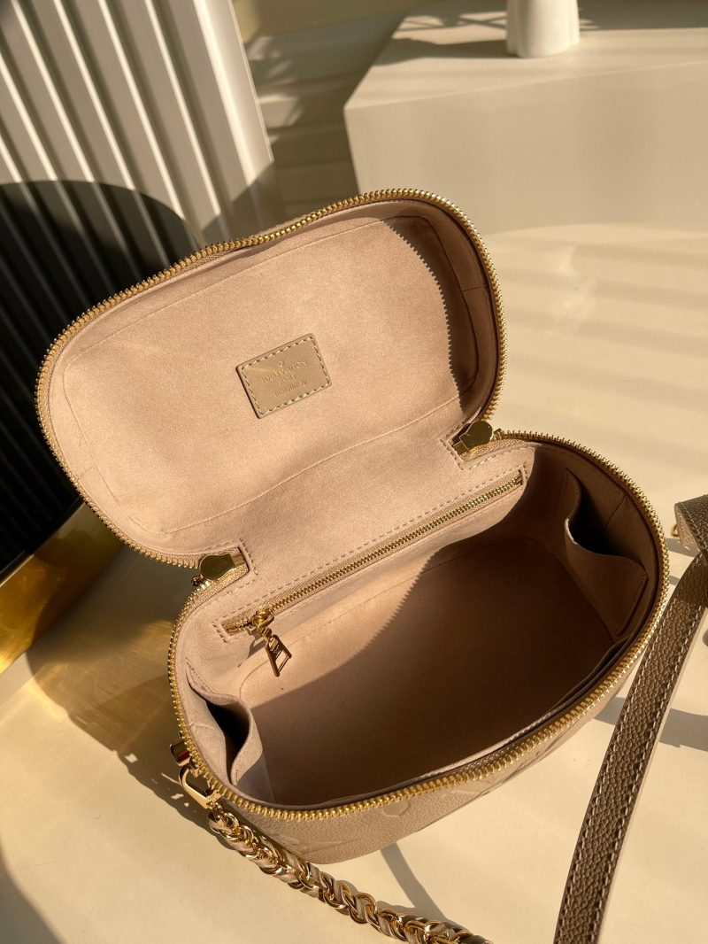 LV Vanity PM Handbag Monogram Empreinte Tourterelle Beige For Women, Women’s Handbags, Shoulder And Crossbody Bags 7.5in/19cm LV M45608 - Image 2