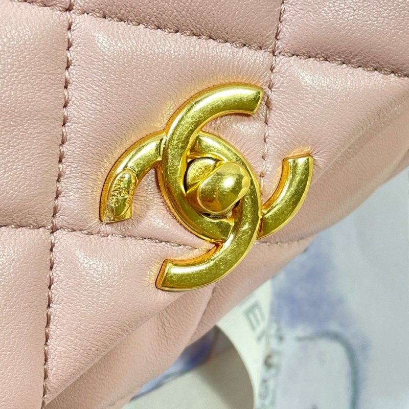 CHL Flap Bag Gold Hardware PiNike For Women, Women’s Handbags, Shoulder Bags 7.9in/20cm AS3366 - Image 4