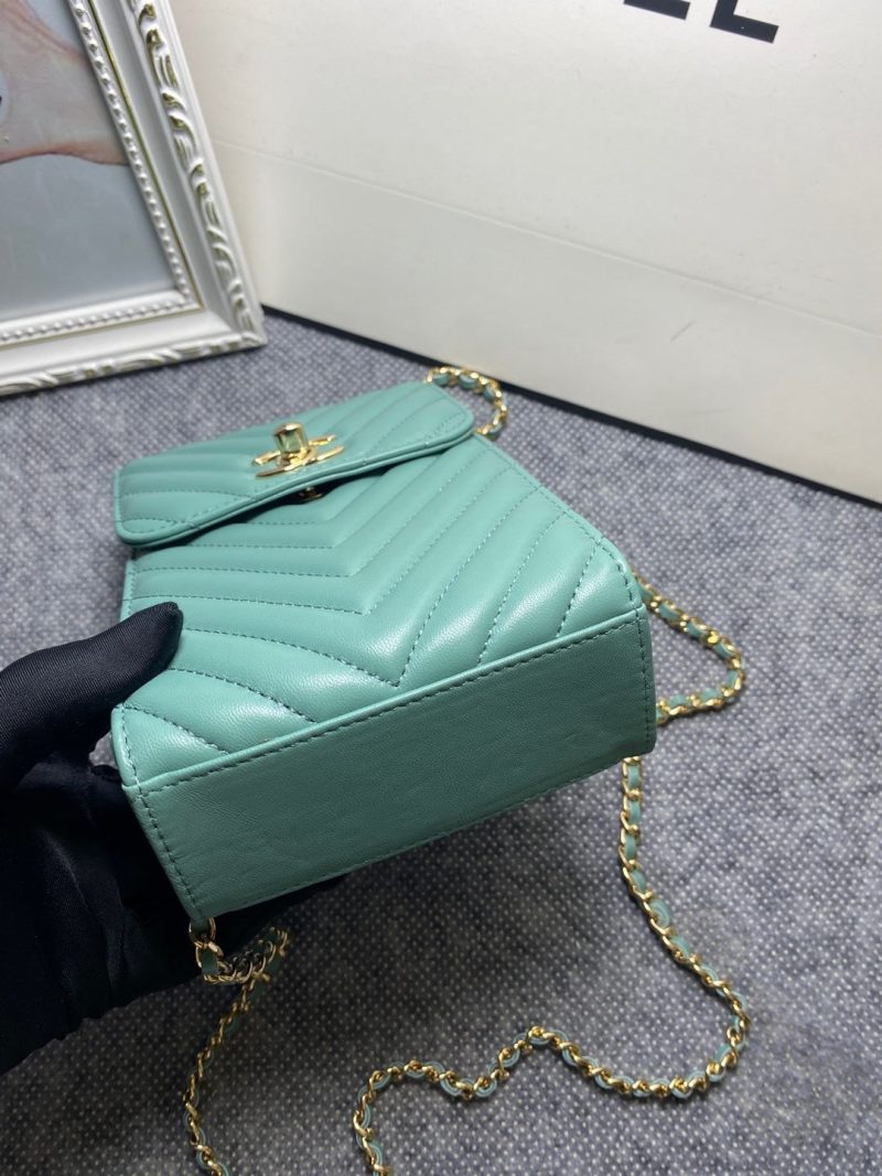 CHL Chevron Trendy CHL Phone Mint Bag For Women 18cm/7in - Image 7