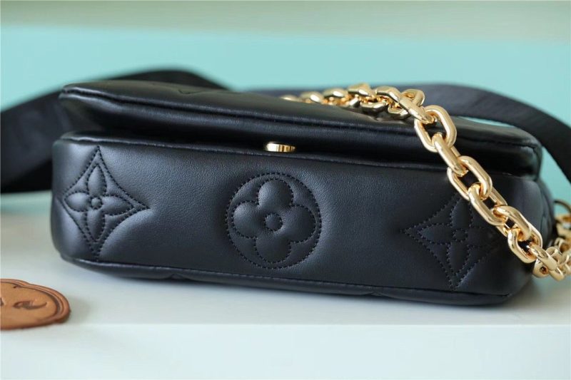 LV Wallet On Strap Bubblegram Monogram In Wallets and Small Leather Goods For Women M81398 7.9in/20cm LV M81398 - Image 2