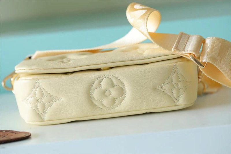LV Wallet On Strap Bubblegram Monogram In Wallets and Small Leather Goods For Women Banane Yellow 7.9in/20cm LV M81400 - Image 8