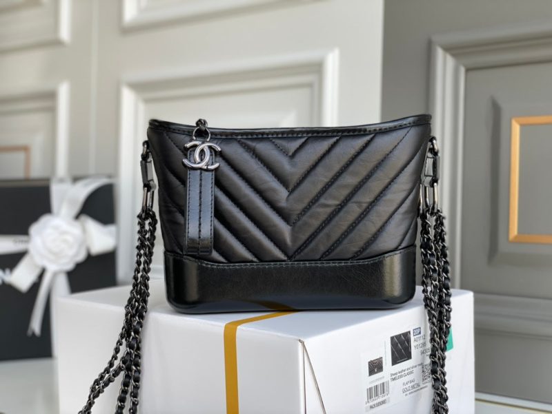 CHL CO-CO Gabrielle Hobo Bag Black For Women 7.8in/20cm