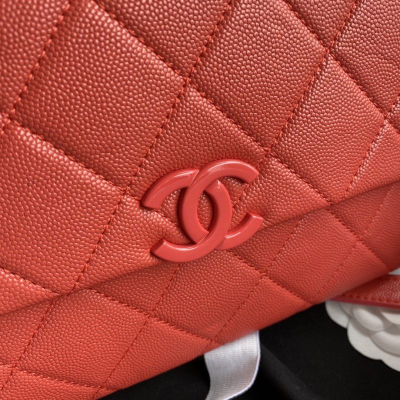 CHLFlap Bag Red Hardware Grained Red For Women, Women’s Handbags, Shoulder Bags 9.4in/24cm AS2303 - Image 8