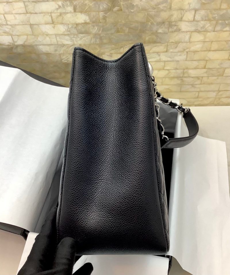 CHL Classic Tote Bag Silver Hardware Black For Women 13.3in/34cm - Image 5
