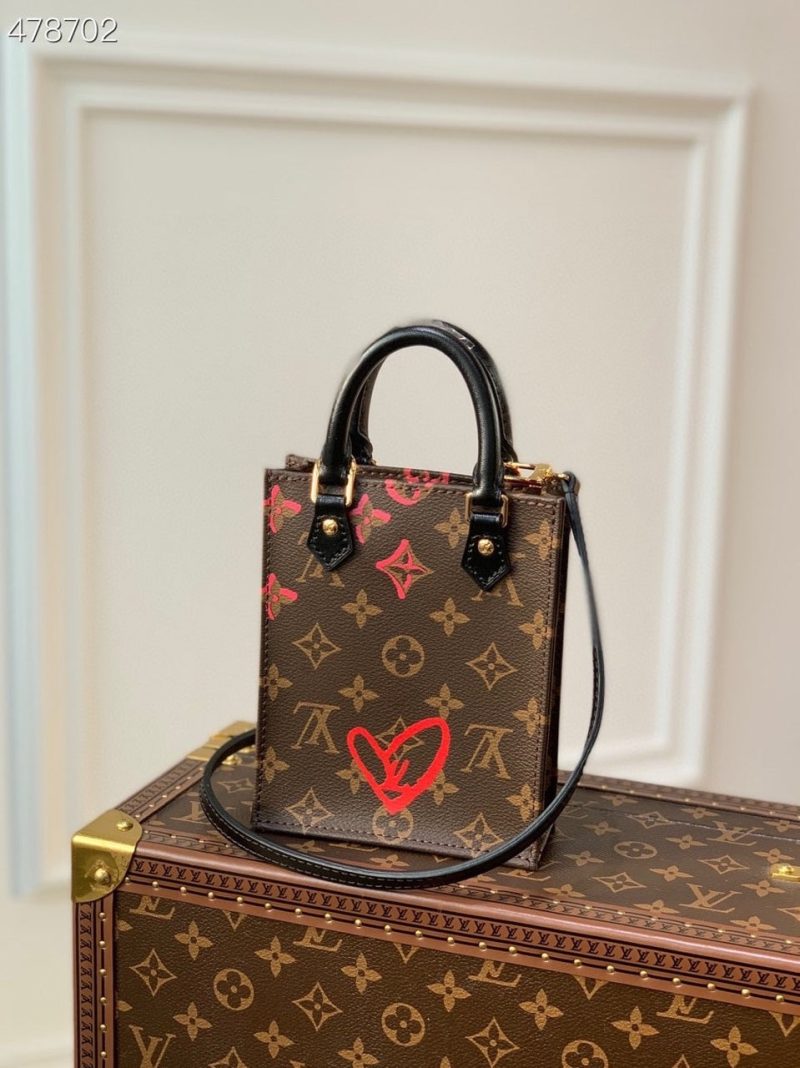 LV x Urs Fischer Petite Sac Plat Bag 18cm Monogram Canvas Spring/Summer 2021 Collection M69442, Brown - Image 2