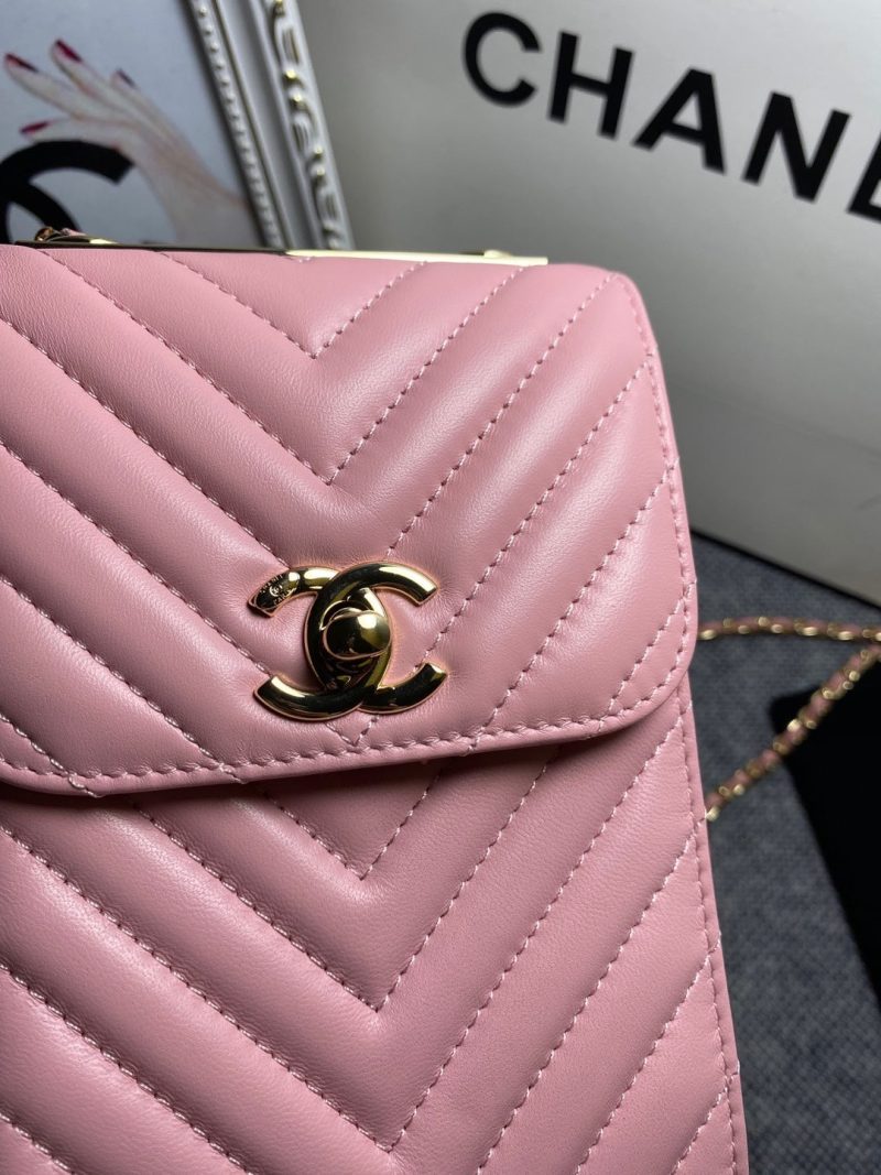 CHL Chevron Trendy CHL Phone PiNike Bag For Women 18cm/7in - Image 7